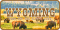 Wyoming License Plate "Don't Pet the Fluffy Cows" V2