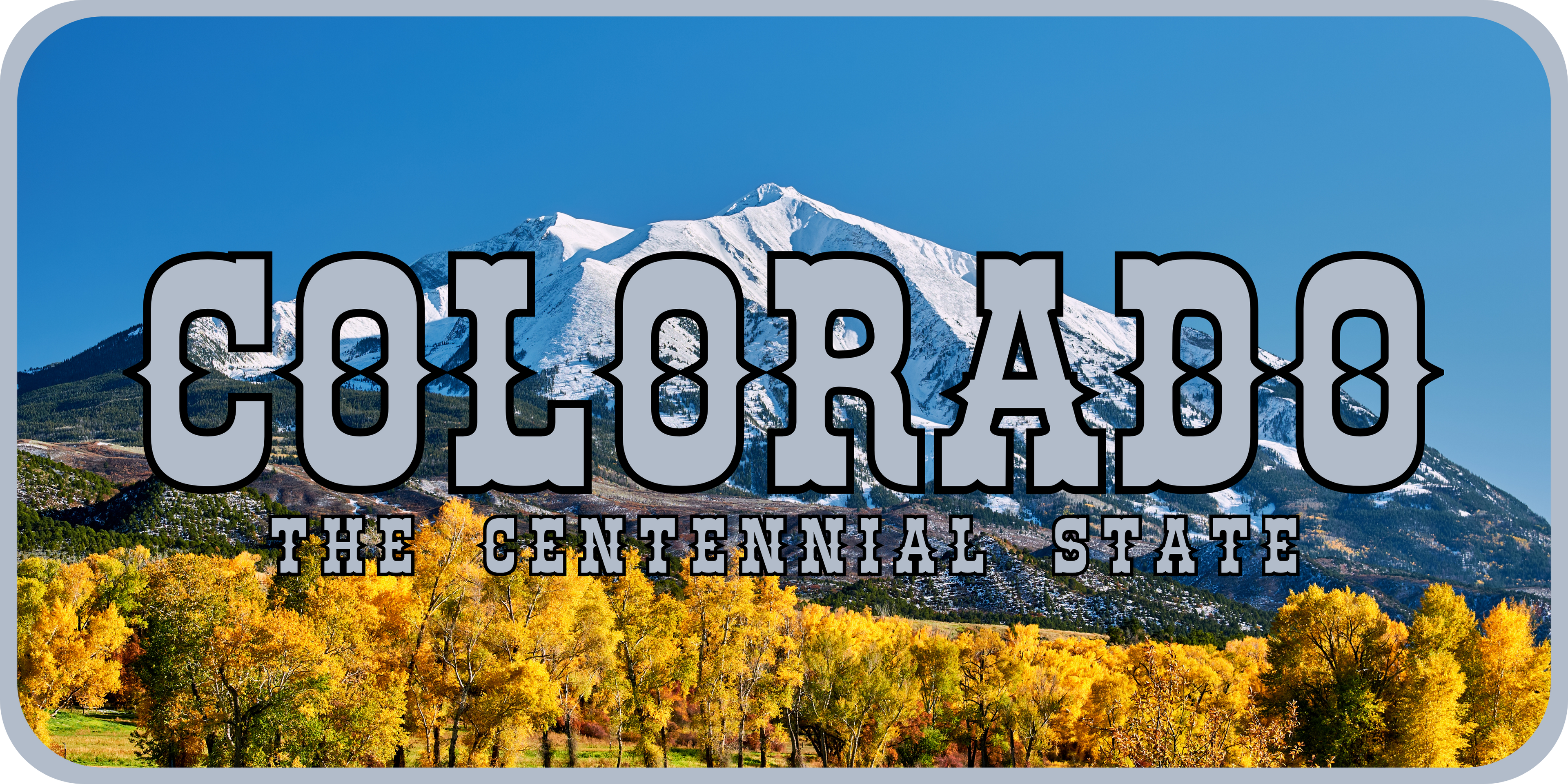 Colorado License Plate 1