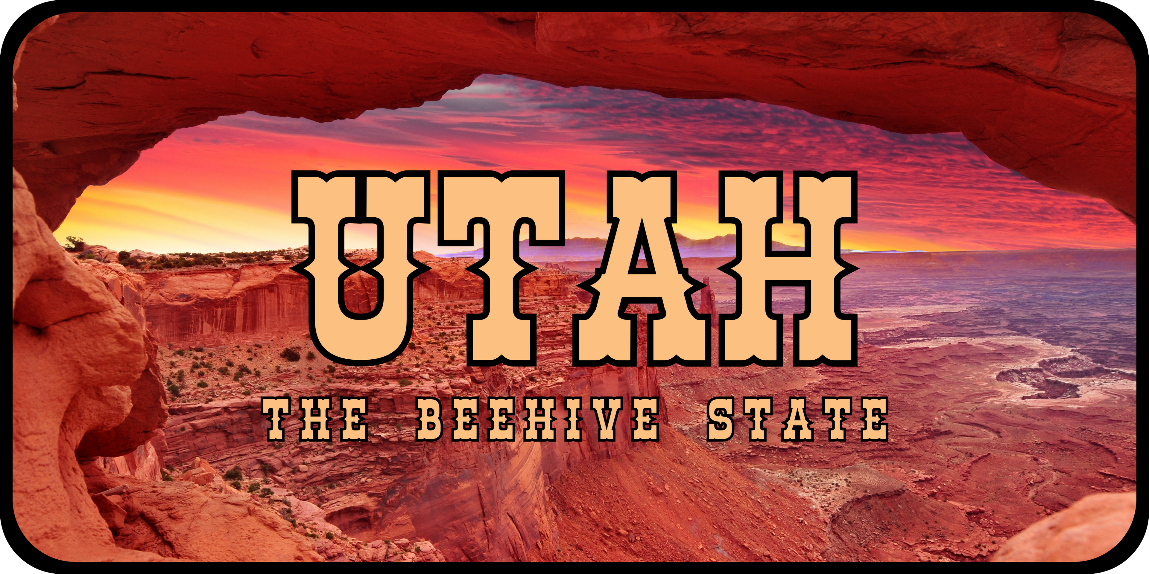 Utah License Plate 2
