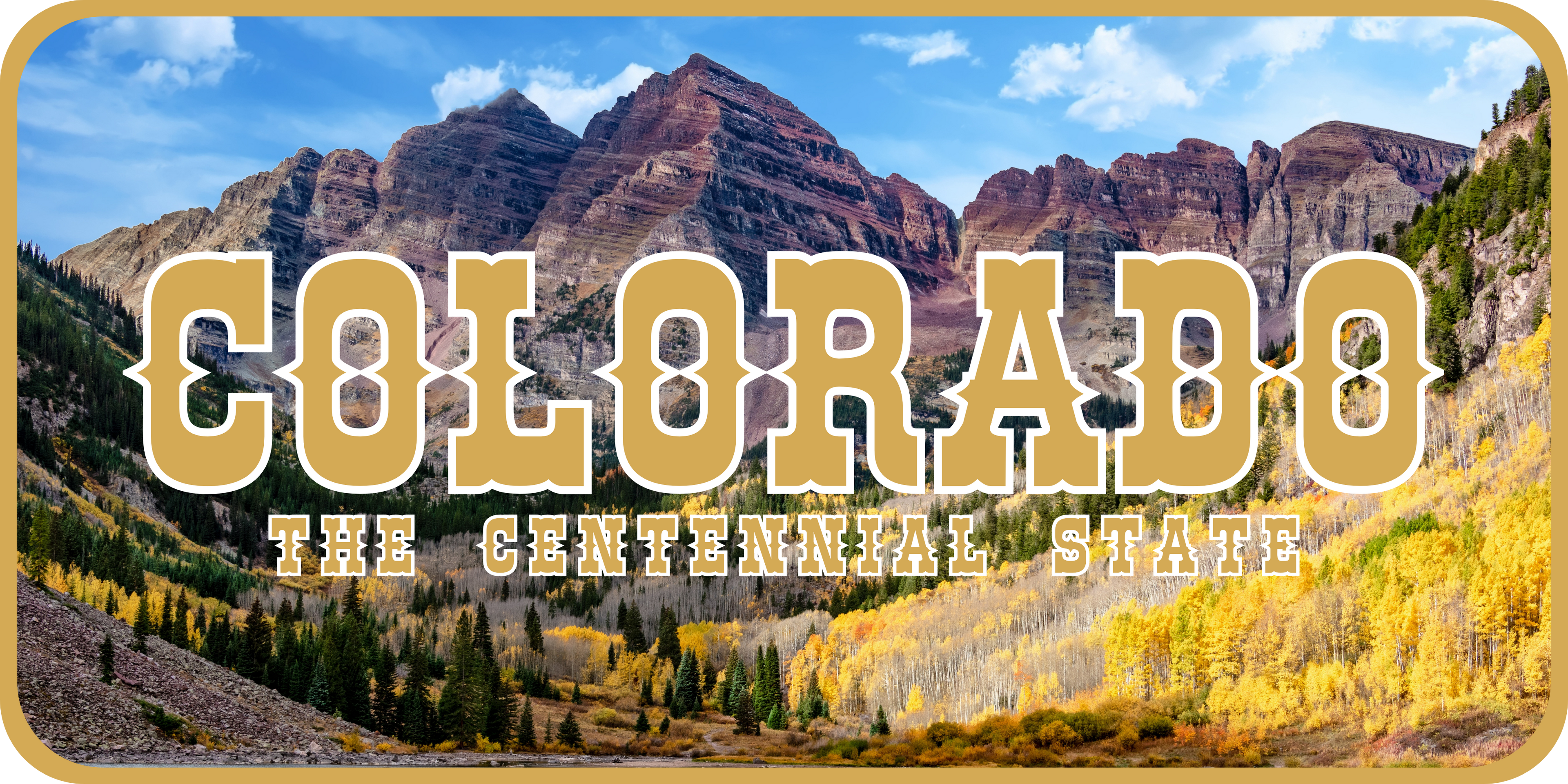 Colorado License Plate 2