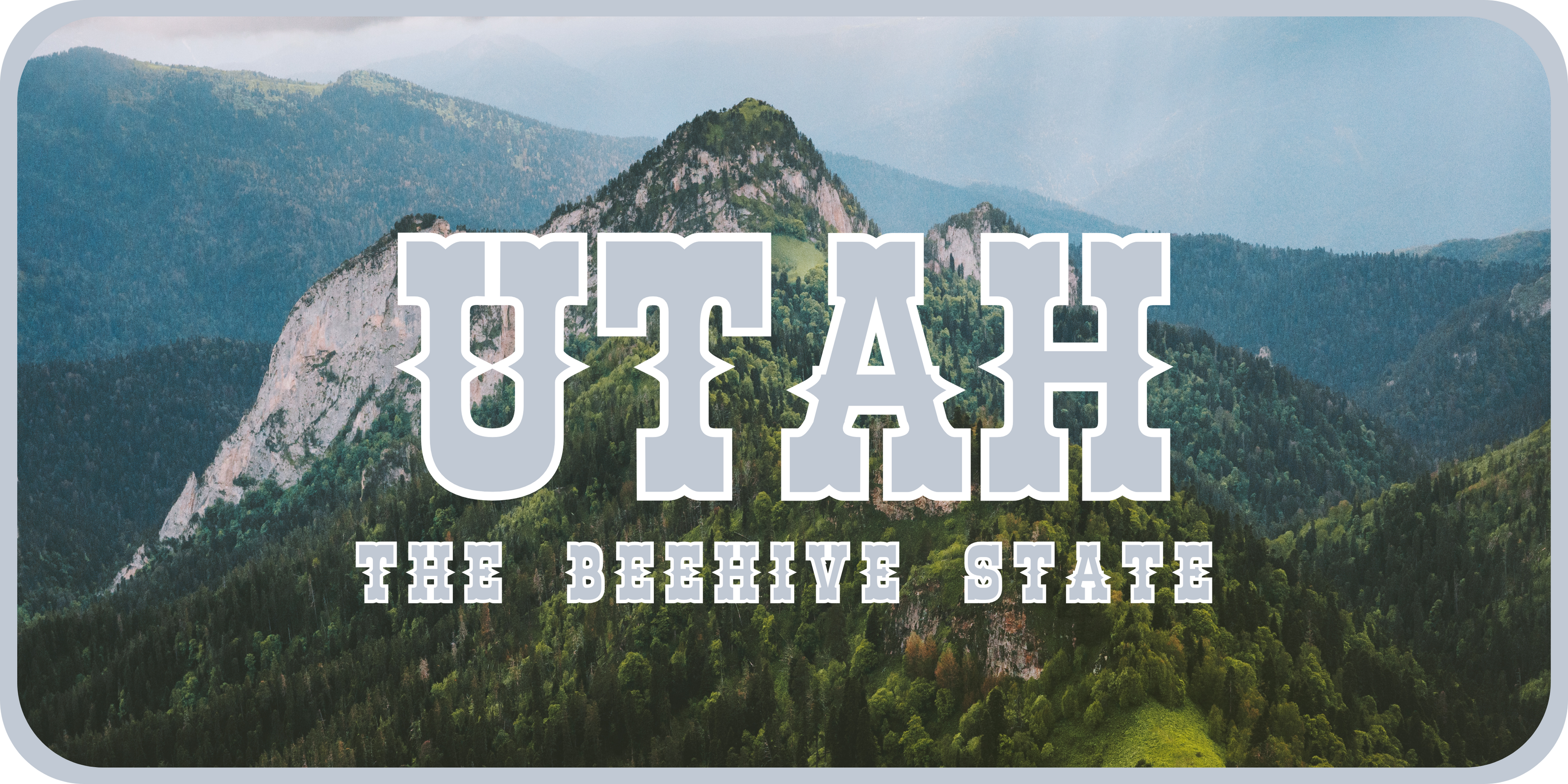 Utah License Plate 3