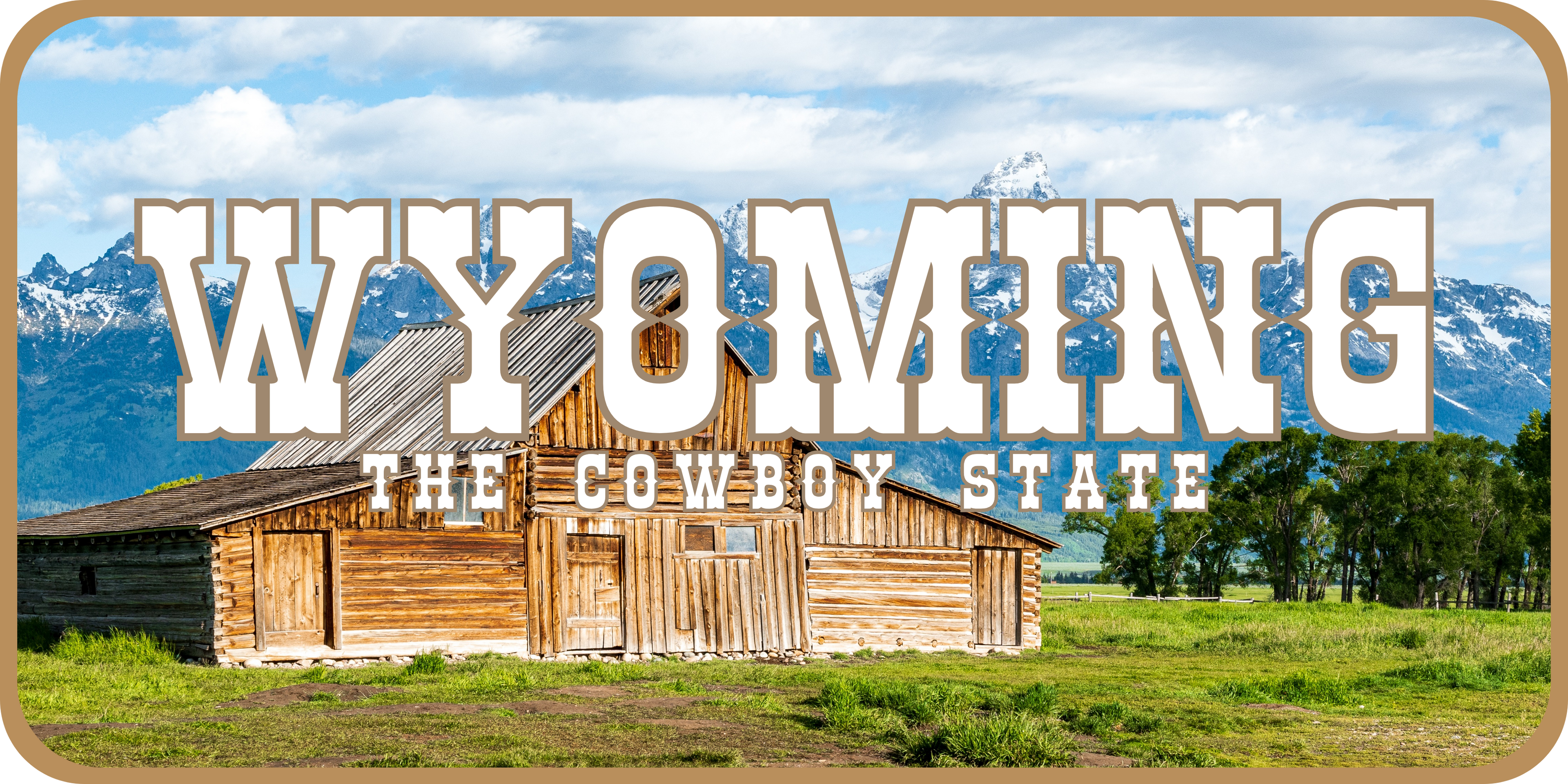 Wyoming License Plate Barn