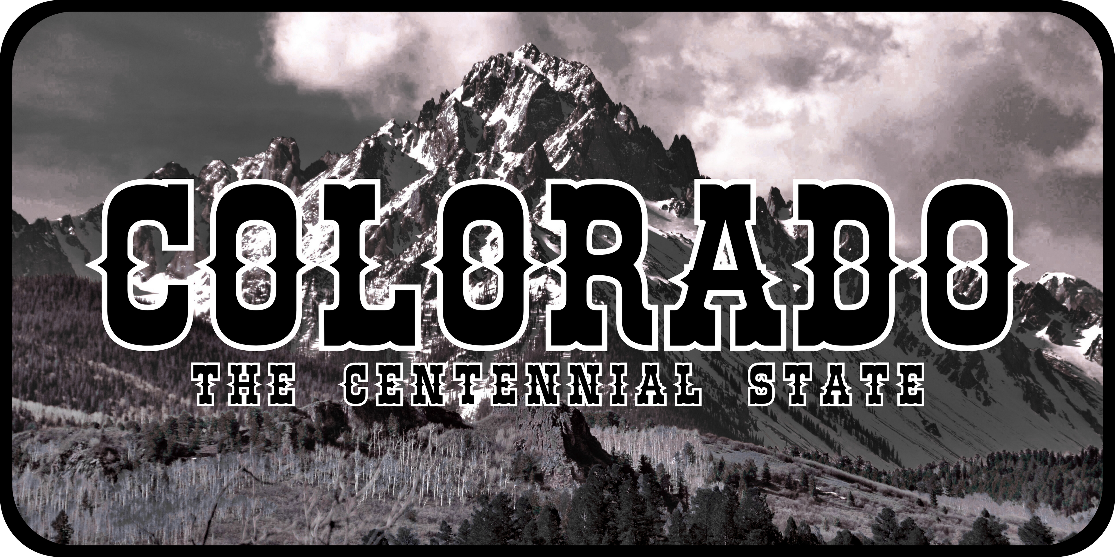 Colorado License Plate 7