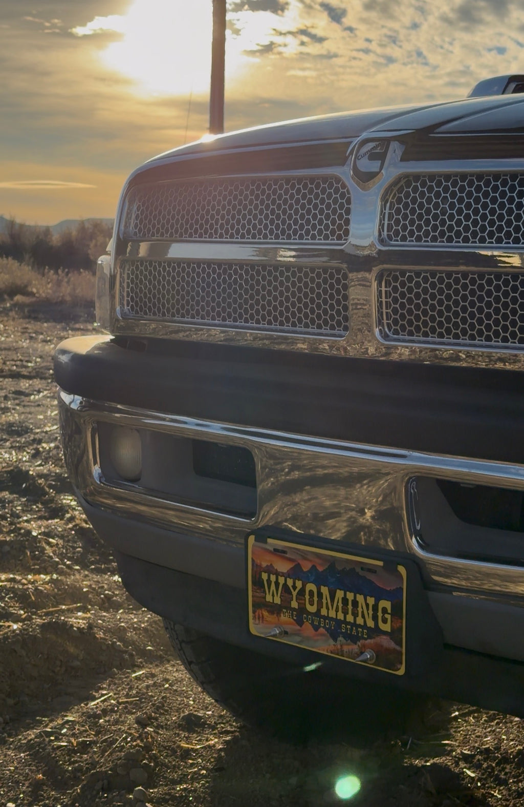 Wyoming License Plate OG